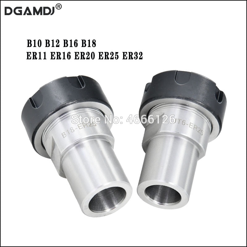 ER11 ER16 ER20 ER25 ER32 B10 B12 B16 B18 JT6 trou de perçage conique mandrin moteur arbre porte-outil, CNC broche de fraisage tige d'extension