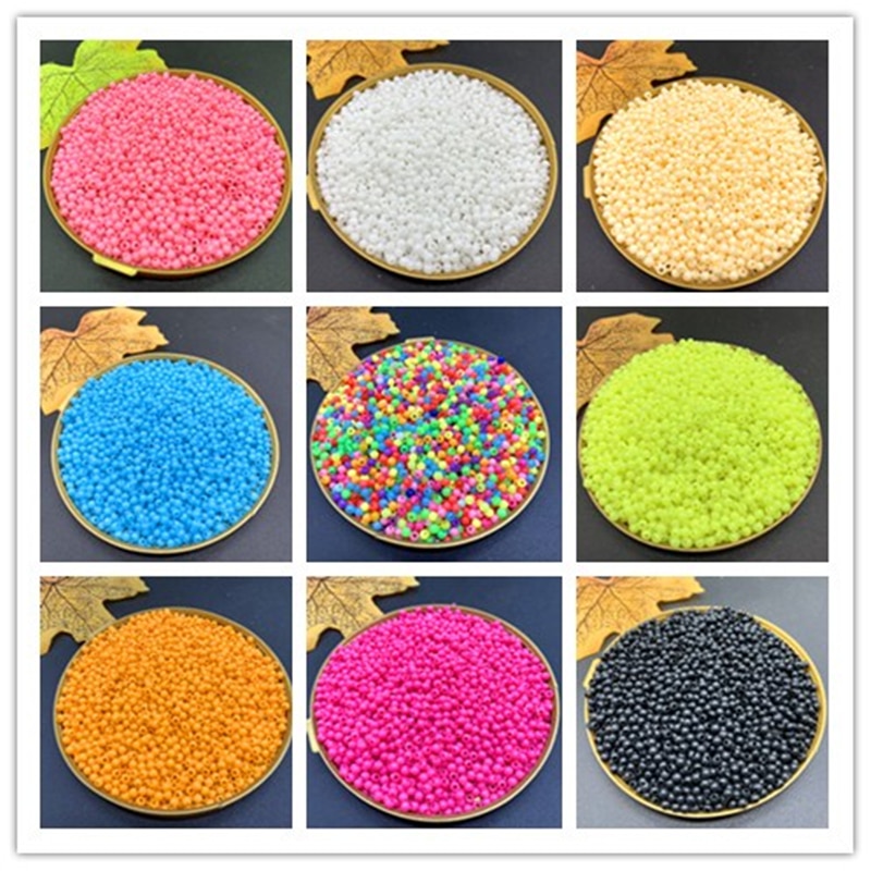 1000/500 pcs /lot 3/4mm Multi Colors Acrylic Round Beads For DIY Bracelets & Necklaces Jewelry Makings Accessories#ZV11