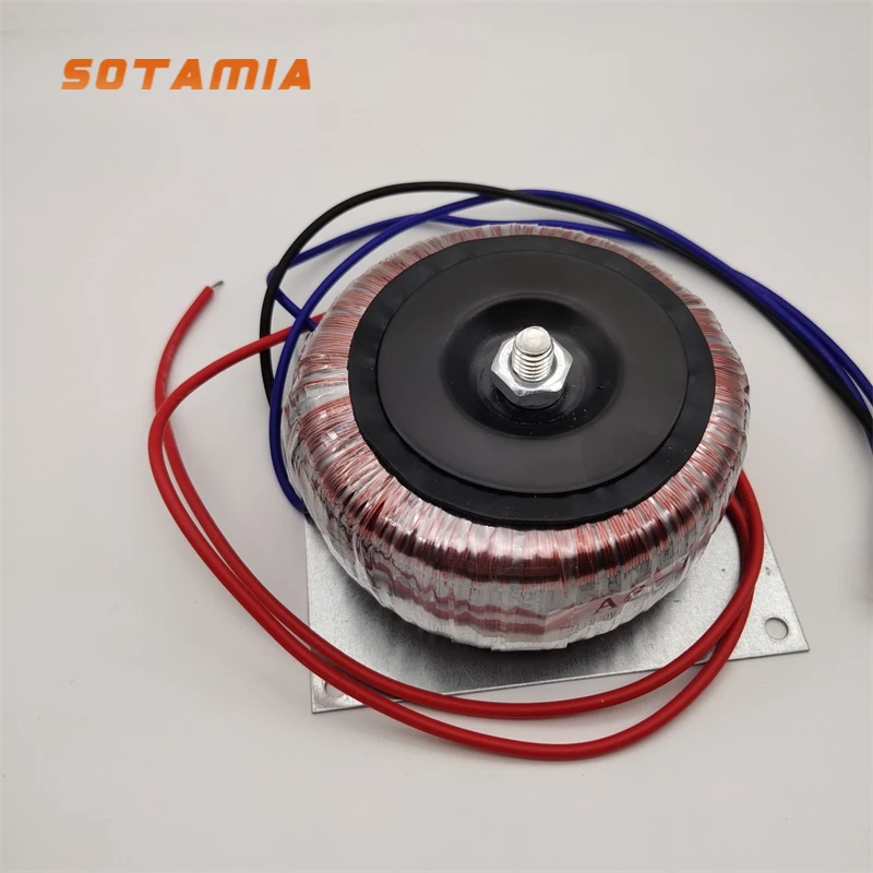 SOTAMIA Audio Power Supply Amplifier Power Transformer Ring Cattle Transformer 15V 18V 20V 22V 24V Home Theater Hifi Amplifiers