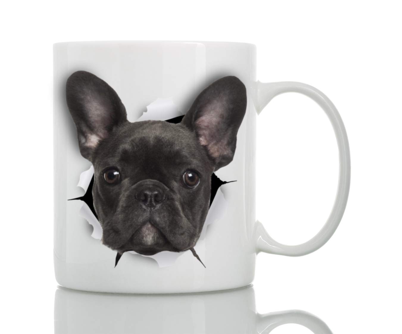 Grappige Zwarte Franse Bulldog Mok Keramische 11 oz Grappige Koffie Mok