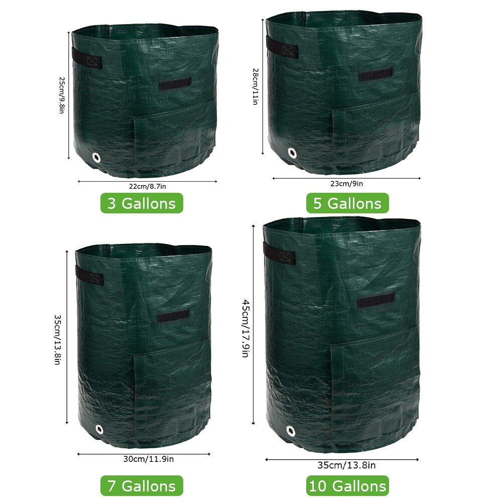 Garden Plant Growth Bag Potato Strawberry Greenhouse Vegetable Planting PE Bag Moisturizing Vertical Grow Bag Seedling Pot