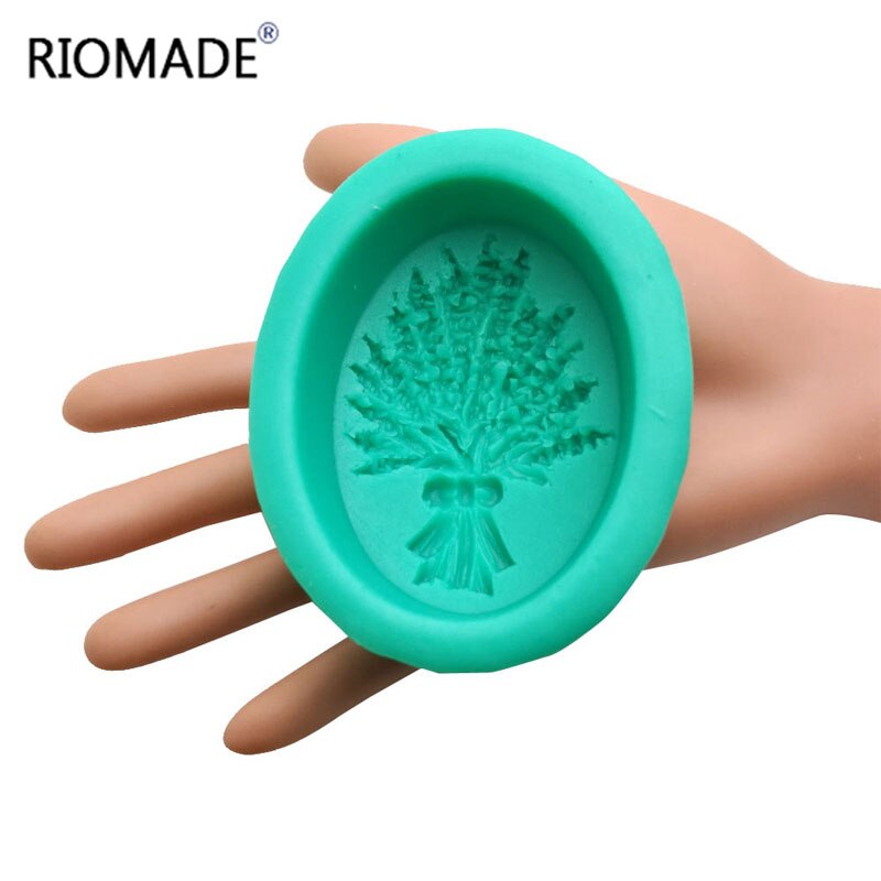 Lavendel sæbeforme blomster form silikoneform til kagebudding gelé dessert chokoladeform håndlavet sæbelim  s0328hm