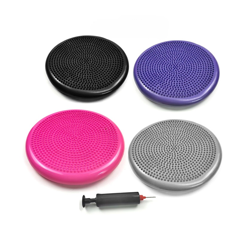 Palla da massaggio gonfiabile per yoga Tappetini per yoga sport Palestra fitness oscillare Stabilità Equilibrio Cuscino per discoteca Accessori per esercizi di ginnastica