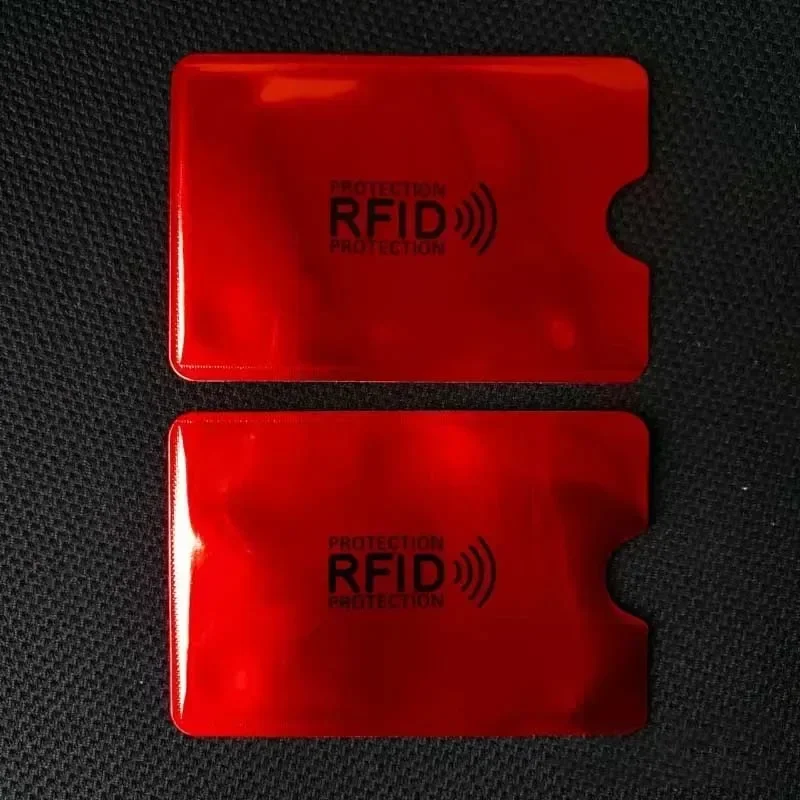 Anti-Scan Card 1PC Sleeve Credit NFC RFID-kaartbeschermer Anti-magnetische aluminiumfolie Draagbare bankkaartenhouder Kaarthouder Portemonnee: Sky Blue