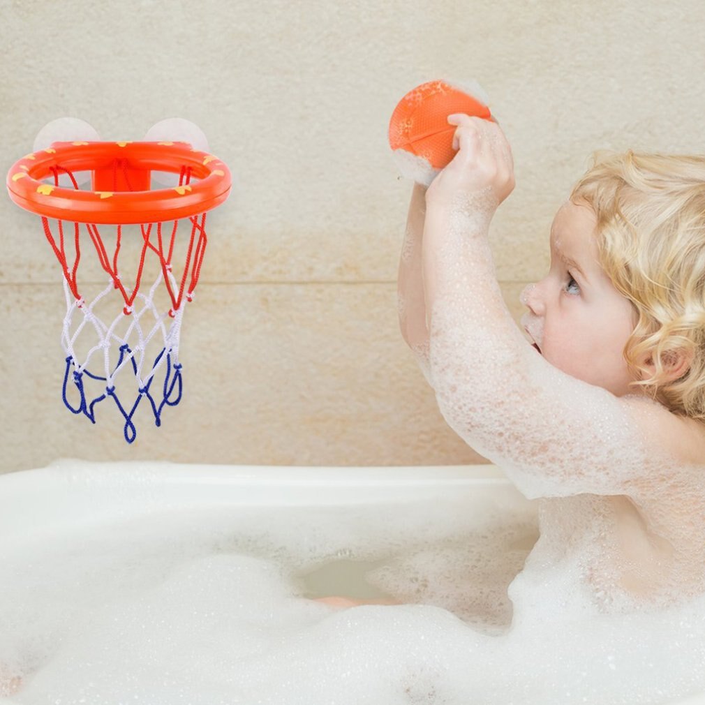 Bad Speelgoed Basketbal Hoepel en 3 Ballen Speeltoestel voor Peuters Kids Met Sucker Jongen Meisje Bad Zwembad Shooting Game