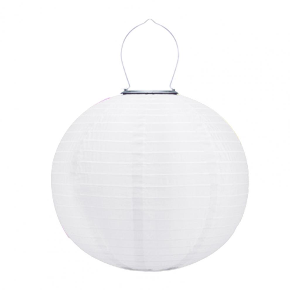 30cm Solar Chinese Style Lantern Hanging Lamp IP44 Waterproof Automatic Charging Outdoor Solar Lantern LED Garden Decor Light: WHITE