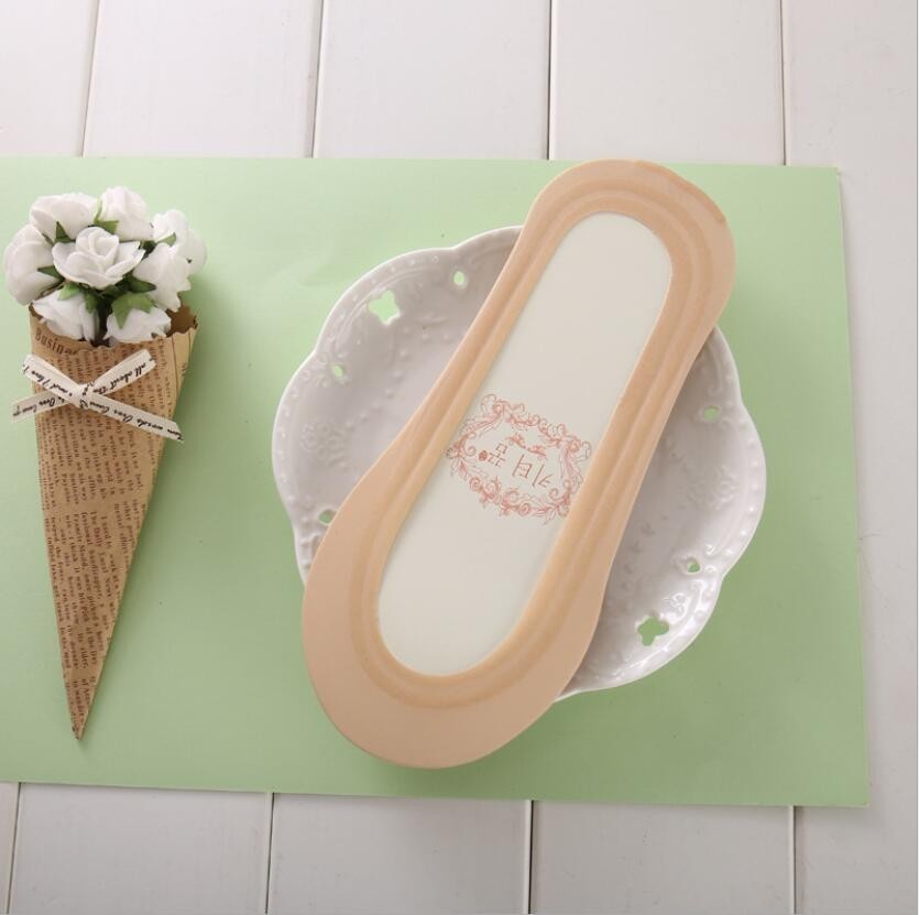 Summer women girl Silica Gel Lace Boat Socks Invisible Cotton Sole Non-slip Antiskid Slippers Anti-Slip Sock 1pair=2pcs ws7414