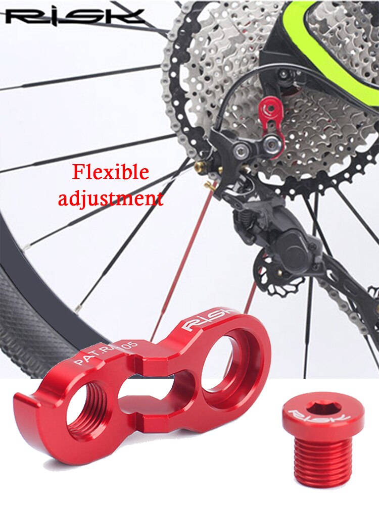 RISK Rear Derailleur Hanger Extender Kit Bike Tail Hook Extension 40T 42T 46T Aluminum Cycling Derailleur Adapter Bicycle Parts