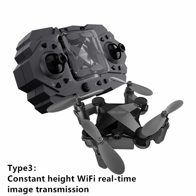 Mini foldbar quadcopter luftlegetøj mini udvidelig foldbar 222 mah svævehastighedskontakt fotografering vediografi: 3