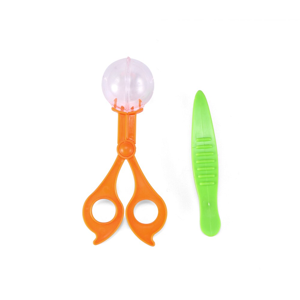 Plant Insect Biology Study Tool Set Outdoor Toys Plastic Scissor Clamp Tweezers Cute Nature Exploration Toy For Children