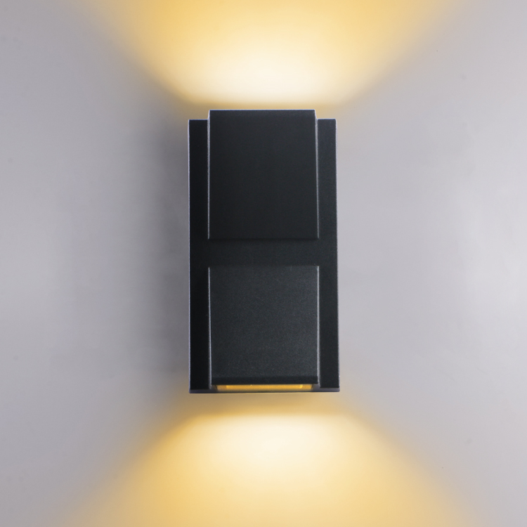 Luz Led moderna de pared para exteriores, luces impermeables para porche, balcón, jardín, lámpara de pared interior, decoración del hogar: Azul