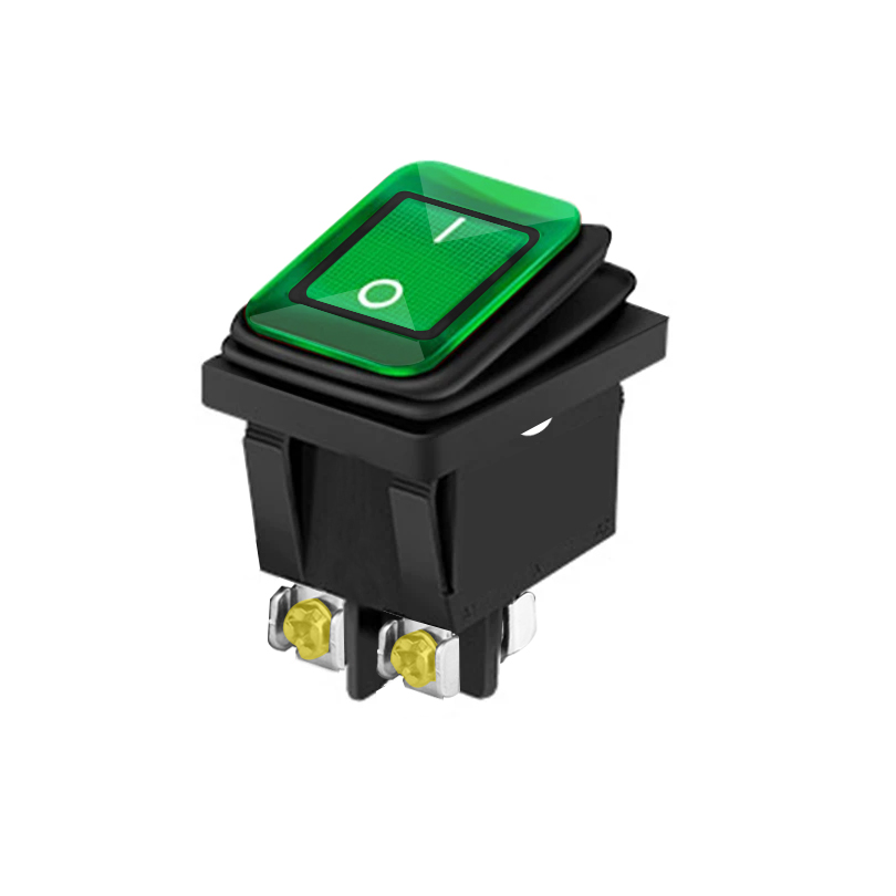 12V 24V / 110V 220V Waterdichte Tuimelschakelaar Rood/Groen Led Licht Verlicht 4 Pinnen 2 Positie/6 Pinnen 3 Stand Tuimelschakelaar