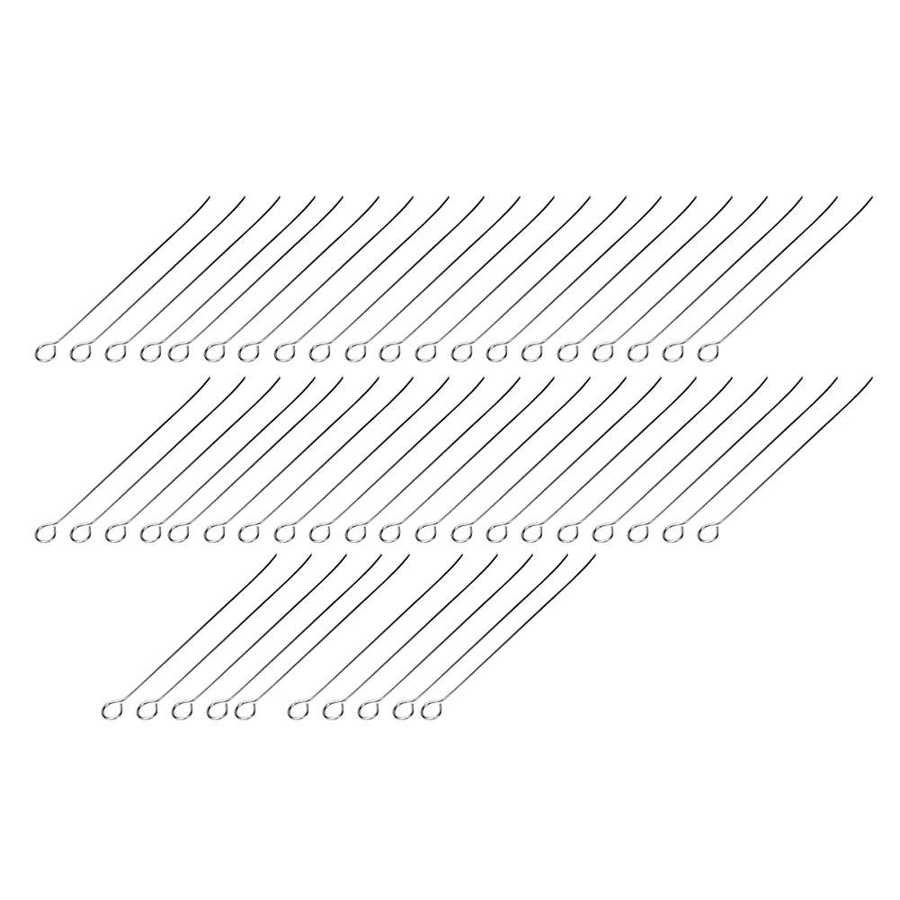 50 Pcs Inoculating Loop Culture Microbiology Uses Nichrome Needle Tip Nickel Chromium Inoculation Loop Stick Inoculation Ring