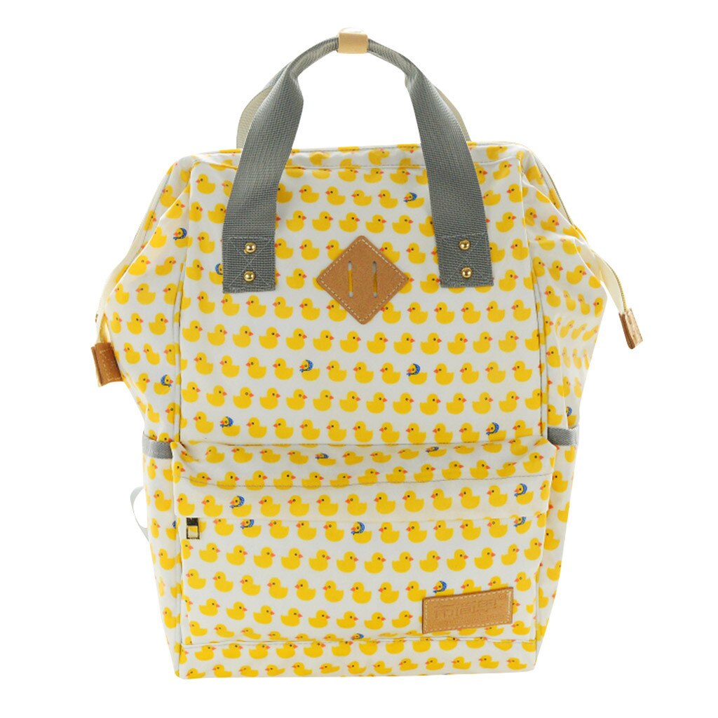 ARLONEET kleur wit Vrouwen Dames Bloemen Tote Tas Grote Capaciteit Ongedwongen Mummie Handtassen Nusring Moederschap Rugzak Tassen W0425