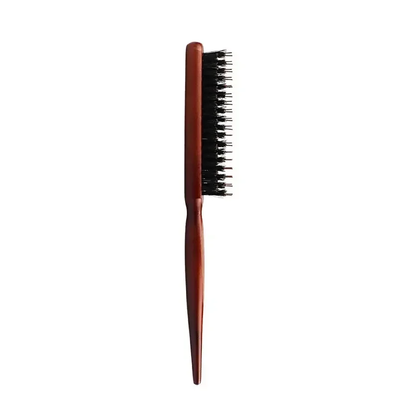 Salon Teasing Back Hair DIY Brushes Boar Bristle Wood Slim Line Comb Hairbrush Extension Hairdressing Styling Tools