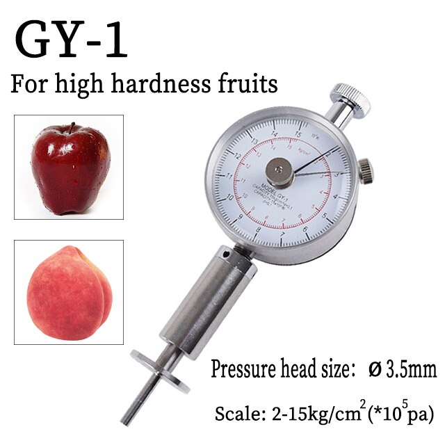 Tragbare Pointer Obst Härte Tester GY-3 Obst Penetrometer für Äpfel birnen Trauben Orangen GY-2 GY-1 Obst Sclerometer: GY-1