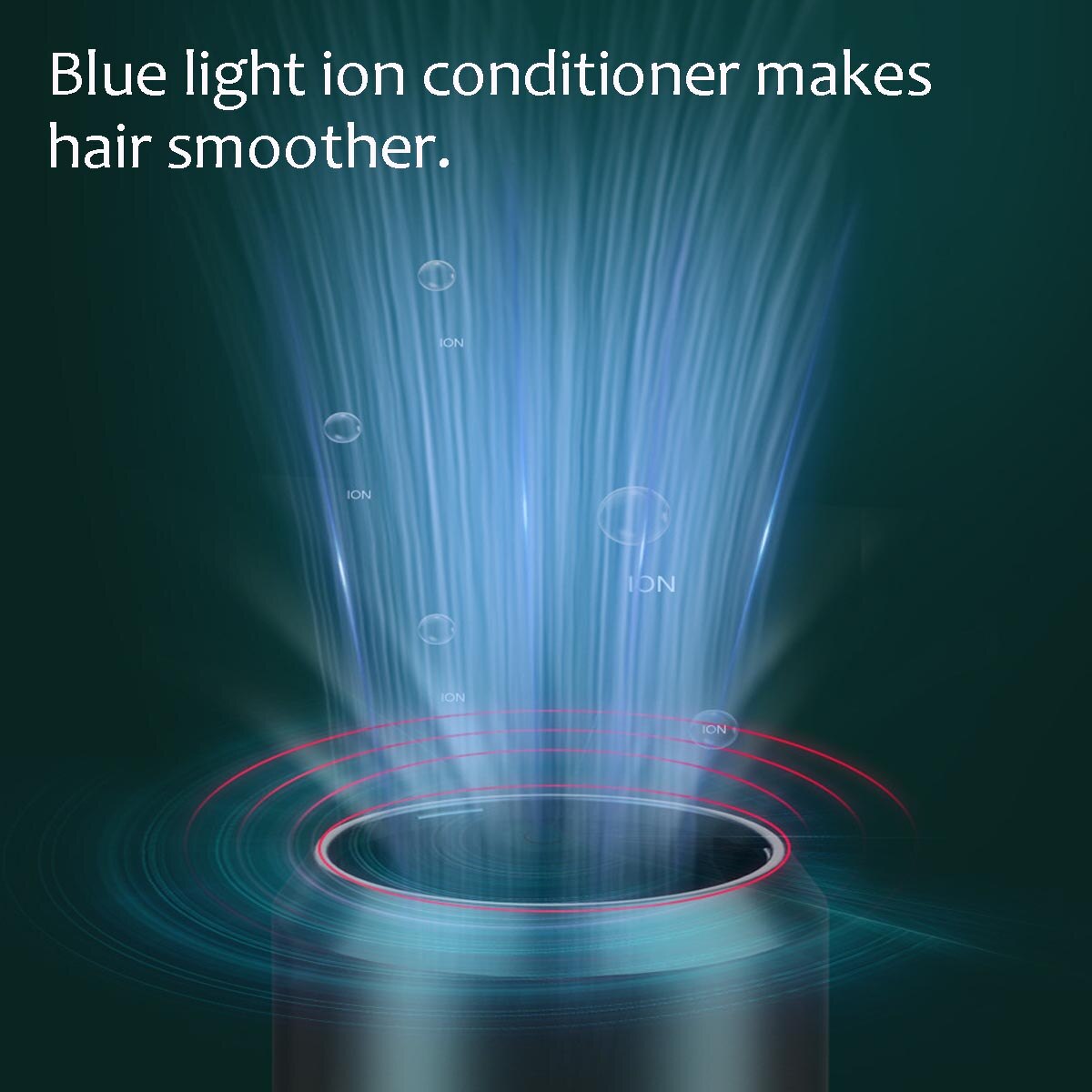 6 Gears 2000W Powerful Hair Dryer with 80 Million Negative Ion Blue Light Blower and Cold Wind Electric Hair Dryer