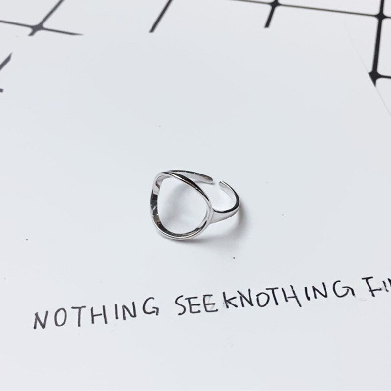 Zomer Strand Open Cirkel Hexagon Ringen Voor Vrouwen Meisjes Verstelbare Finger Ring Charm Sieraden