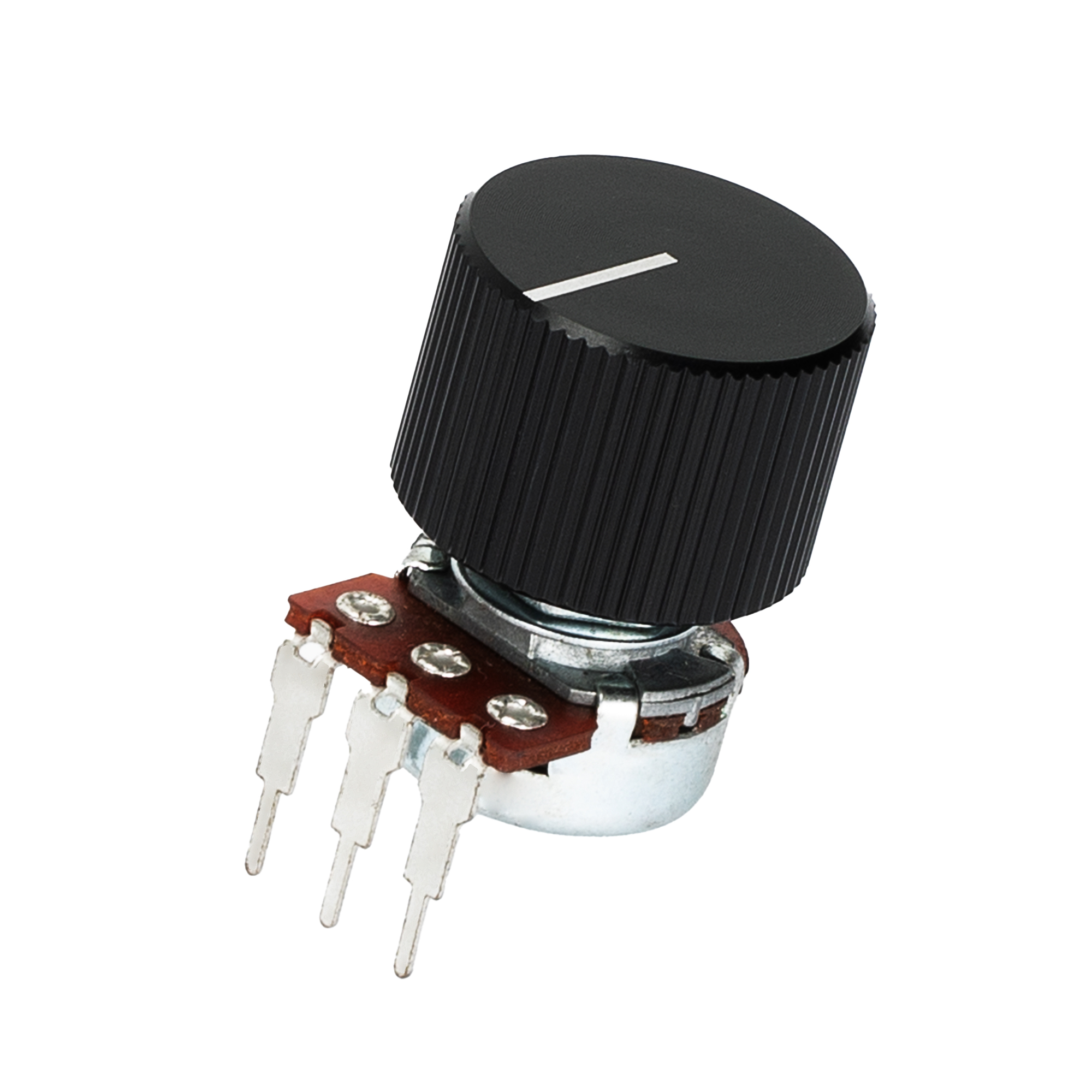 DAIERBUMP 5pz 6.35MM Manopola del pedale dell'effetto della chitarra Manopola del potenziometro in metallo con vite di fissaggio Manopole per chitarra per pedale della chitarra elettrica