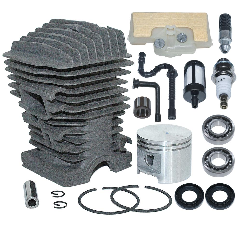 Kit de Piston de cylindre de 46mm pour Stihl 029 MS290 039 MS390 pièces de tronçonneuse avec roulements de joint d'étanchéité