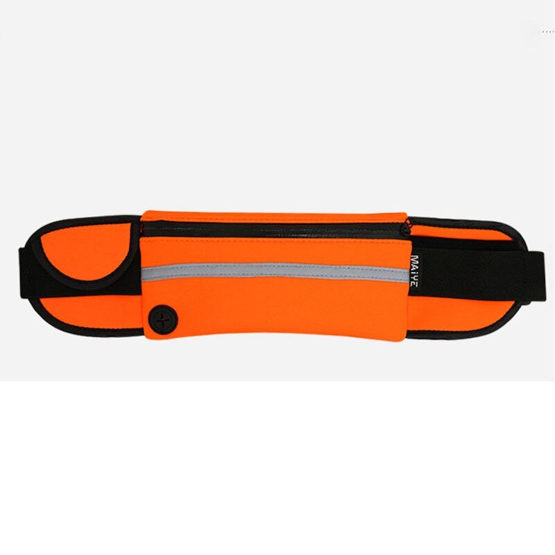 Wasserdicht Sport Läufer Taille miserabel Tasche Laufen Joggen Gürtel Tasche Postleitzahl fanny Pack: Orange