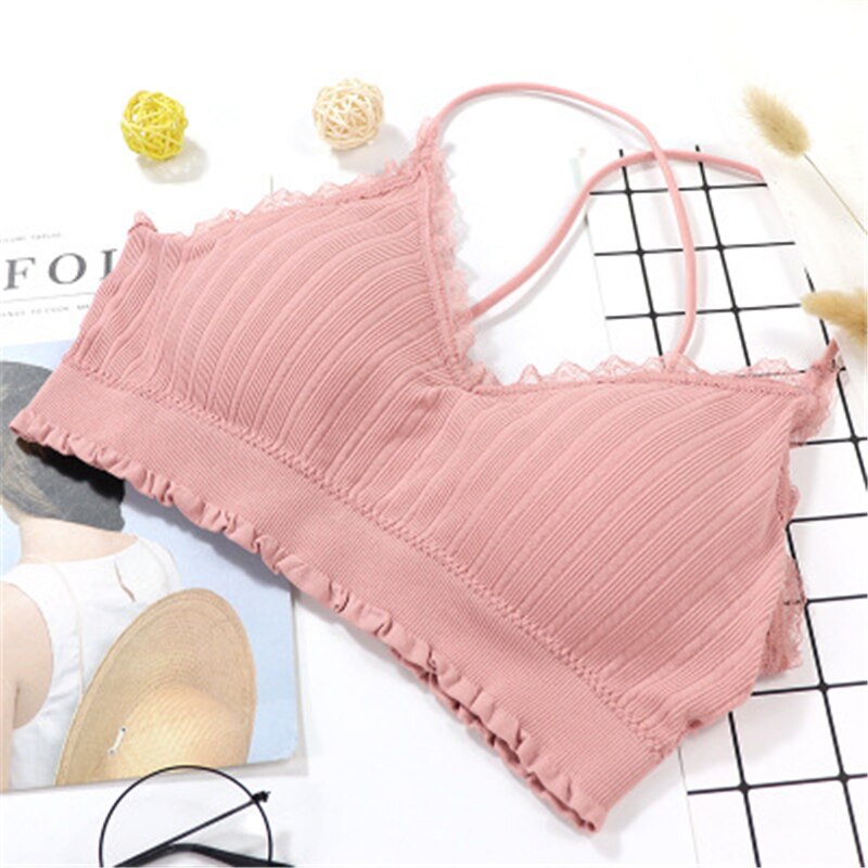 Sujetador de gimnasio acolchado para mujer, Tops de Yoga, sujetador inalámbrico de deporte sólido, ropa interior sin costuras de realce, chaleco de entrenamiento, lencería para correr