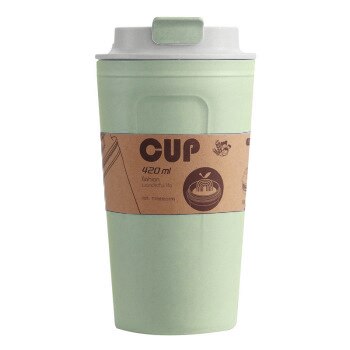 Taza de café moderna Simple de la protección del medio ambiente de creativa de alta temperatura a prueba de fugas casa Oficina taza: green