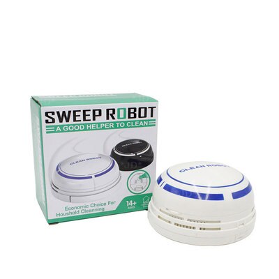 Mini Desktop Robot Vacuum Cleaner Smart Vacuum Cleaner Auto Obstacle Avoidance Keyboard Vacuum Sweeper Barrendero Kehrmaschine: white