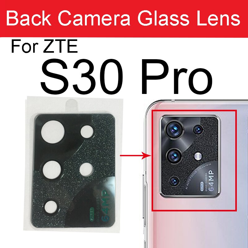 Achter Terug Camera Glazen Lens Sticker Tape Voor Zte Blade A5 A7S V10 V20 V2020 20 Smart Vita 20Pro 5G S30 Pro S30 Se Onderdelen: S30 Pro