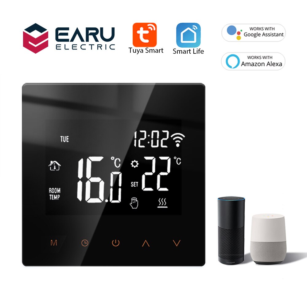 Tuya APP WiFi Smart Thermostat Electric Floor Heating Water Gas Boiler Temperature Voice Remote Controller for Google Home Alexa