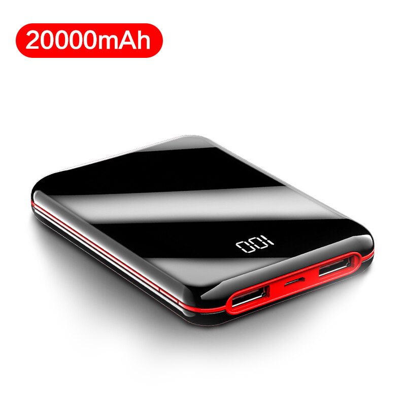 20000 mAh Power Bank Quick Charge Dual USB Schnelle 20000 mAh Power Für Xiaomi Tragbare Ladegerät Externe Batterie Pack