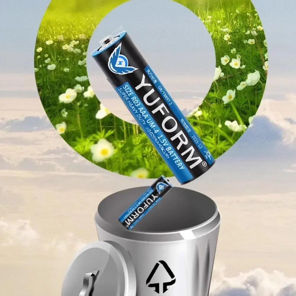 AAA Kul-Zink Batterier 1.5V - 4-100 stk Pakker - Økonomisk Strøm til Fjernbetjening, Ur, Legetøj