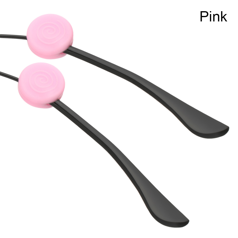 Soporte antideslizante de silicona para gafas, gancho para la oreja, deportes, topes de punta de Temple, agarre de Punta Ho, 1 par: Pink