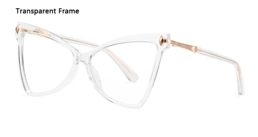 Vrouwen TR90 Mode Trend Vlinder Brilmontuur Vrouwelijke Anti Blauw Computer Brillen Custom Bijziendheid Hyperopie Lens: C6