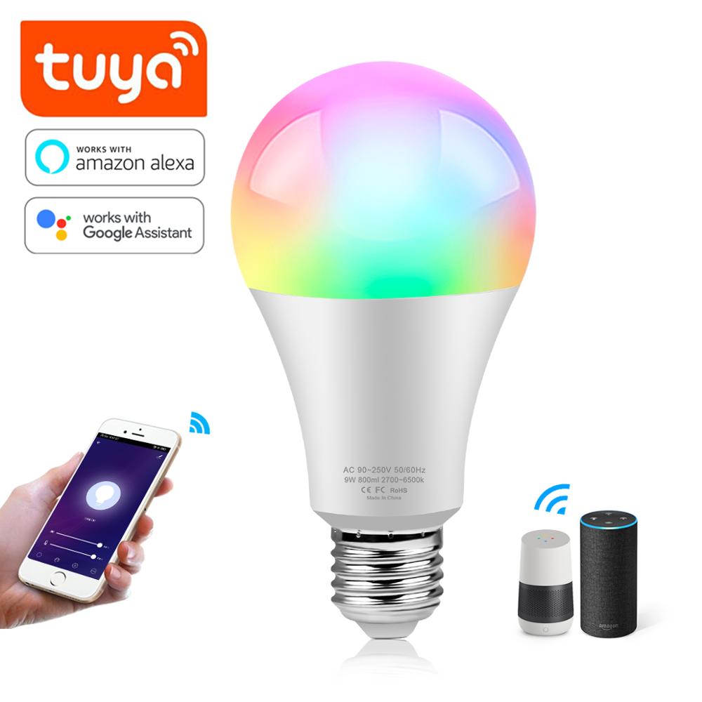 Tuya App 15W Wifi Slimme Lamp E27 Rgb Led Lamp Dimbare Bluetooth Magic Lamp Compatibel Alexa En google Thuis