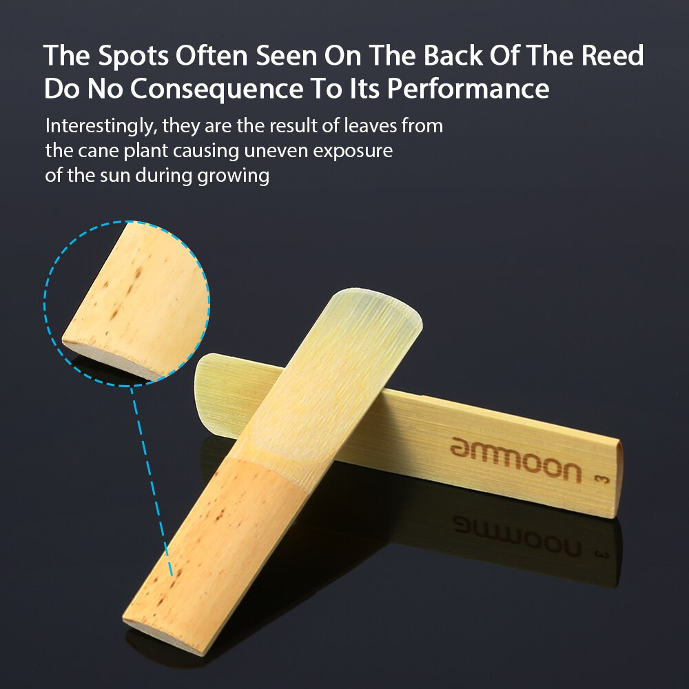 Ammoon 10 stuks/doos altsaxofoon rieten sterkte 2.5/ 3.0 saxofoon traditionele rieten saxofoon accessoires