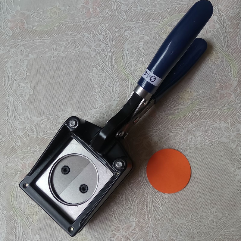 Hand Held Manual Ronde 25Mm 32Mm 38Mm 44Mm Papier Grafisch Punch Die Cutter Voor Pro Button maker