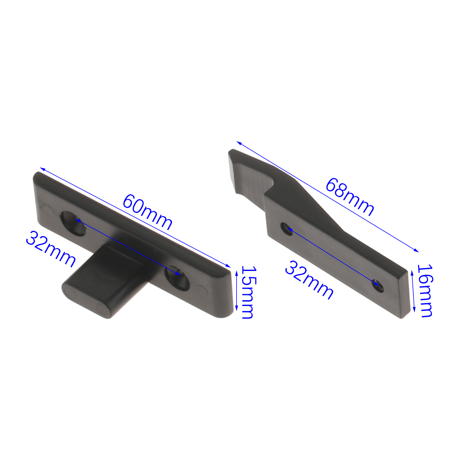 10pcs Wall Panel Snap Buckle Connetor Furniture Hidden Fastener Cabinet Board Hasp Cupboard Shelf Mounting Clip Position Marker: Blue