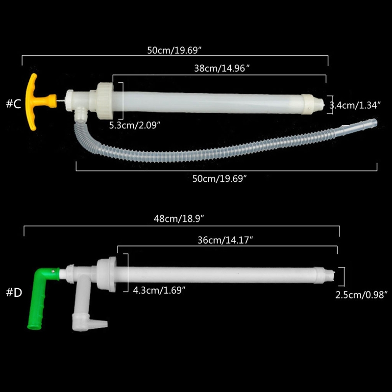 1 Stück Auto-Öl-Kraftstoff-Flüssigkeits-Transferpumpe, korrosionsbeständige manuelle Transferpumpe