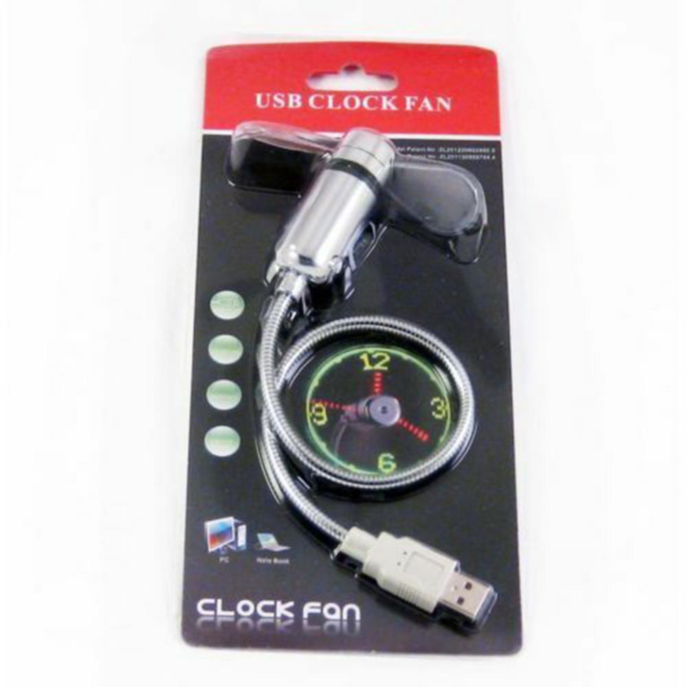Kreative Mini Fan USB Powered LED Uhr Echtzeit Display Sommer Kühlung Neon Fan USB Gadgets