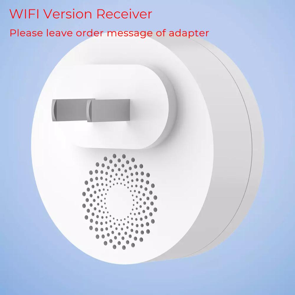 Xiaomi Linptech Wireless Doorbell Self-Generating Smart Door Bell Transmitter Memory Function Wifi Version Connect Mijia APP: Wifi receiver