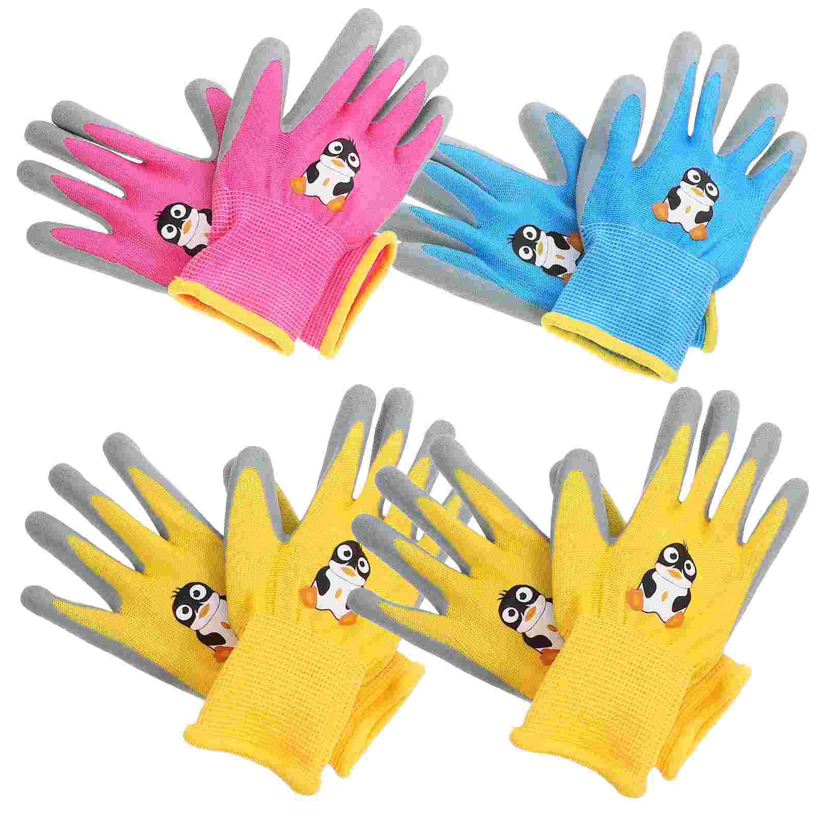 4 Paar das Fäustling Kinderhandschuhe, Gartenarbeit, pannensicher, schwerer Gärtner, Arbeitsschutz, Gartenarbeit