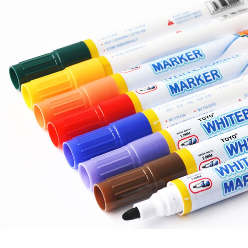 Color erasable pen 8 color set whiteboard pen