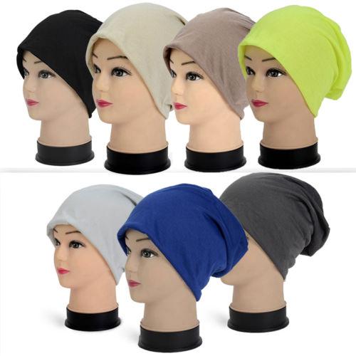Unisex kvinder mænd strik vinter varm ski hæklet slouch hat hue hue oversize