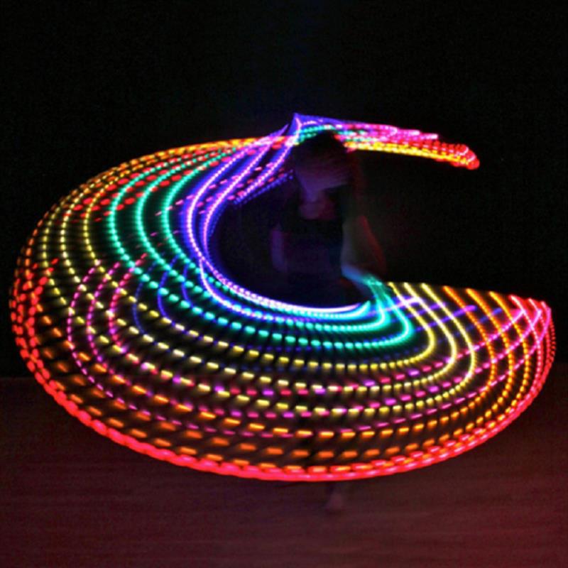 LED Licht Reifen Tanzen Fitness Kreis Durchführung Sport Ausrüstungen verlieren Gewicht Für freundlicher Erwachsenen Hause Innen Multi Farbwechsel