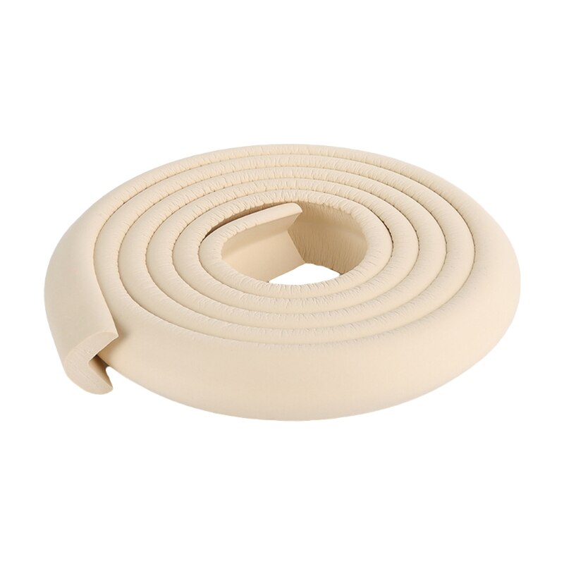 Protector de esquina de escritorio para bebé, 2m, protección de goma para mesas, borde suave en forma de L: BG