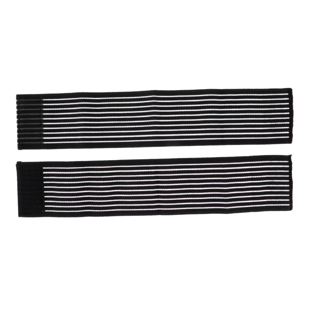 40cm førsteklasses gymnastikhåndarmbånd til håndledsbøjle kompressionsvikle støttestrop bandagebeskytter nylon: Sort