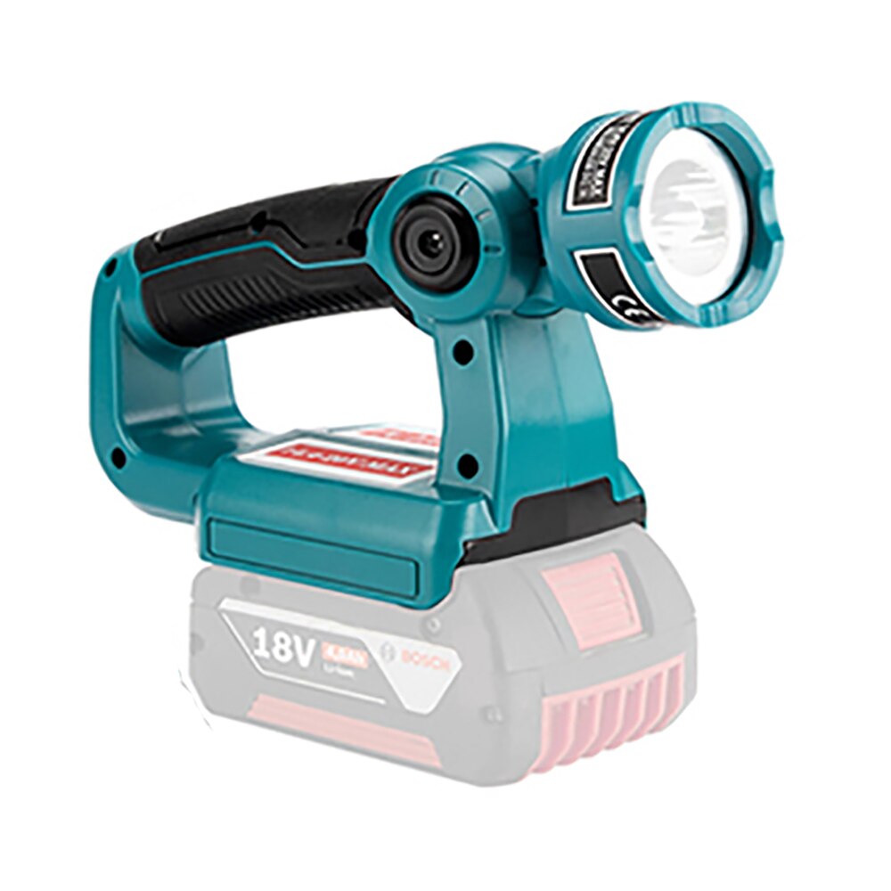 Portable Spotlight LED Warning Light Work Lamp Flashlight Torch Hand Lantern for Bosch 14.4V 18V BAT614 BAT618 Li-ion Battery: Portable 3W Lamp
