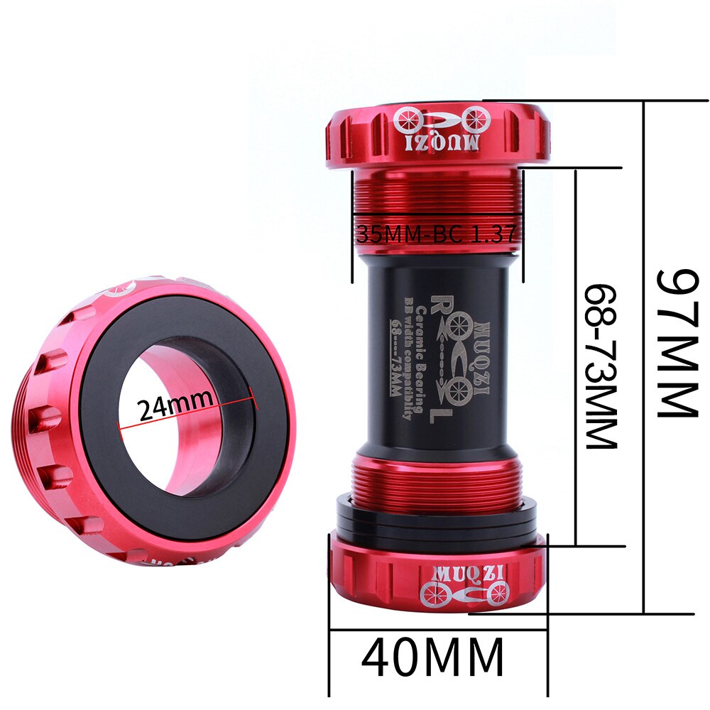 MTB Mountainbike Fahrrad Radfahren Keramik Gewinde Tretlager 68mm/73mm BB Kurbel Satz Lager Achse Teile