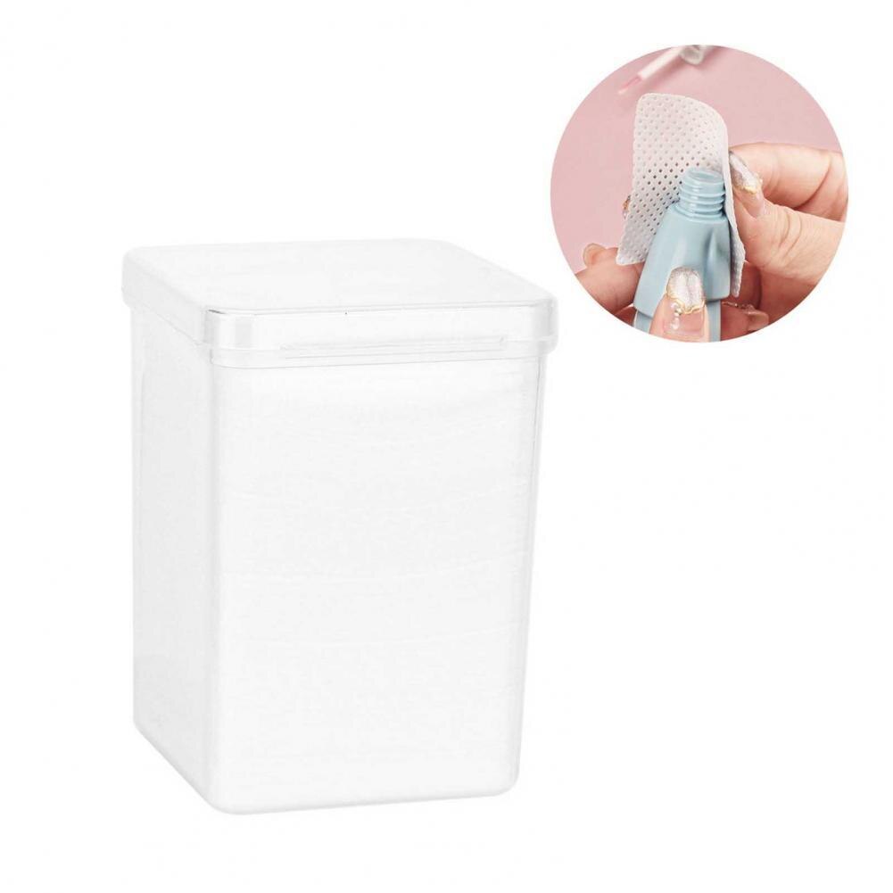 200Pcs/Box Cleaning Eraser Smooth Adhesive Remover Cotton False Eyelash Cleaner Paper Pad for Women